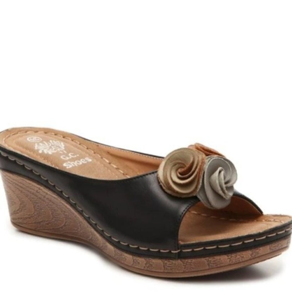 GC Shoes Good Choice Sydney Wedge Sandal